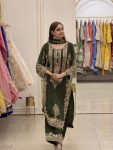 2TRENDING FAUX GEORGETTE EMBROIDERY SEQUENCE WORK TOP PALAZZO WITH DUPATTA FESTIVE WEAR WHOLESALE PRICE ETHNIC GARMENT (30)
