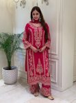 DESIGNER GEORGETTE EMBROIDERY SEQUENCE WORK  TOP PALAZZO WITH DUPATTA RANI
