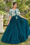 DESIGNER-VICHITRA-PLAIN-GOWN-WITH-FLORAL-POSITION-PRINTED-WORK-KOTI-FESTIVE-WEAR-WHOLESALE-PRICE-ETHNIC-GARMENT-16.jpg