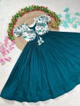 DESIGNER-VICHITRA-PLAIN-GOWN-WITH-FLORAL-POSITION-PRINTED-WORK-KOTI-FESTIVE-WEAR-WHOLESALE-PRICE-ETHNIC-GARMENT-16.jpg