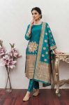 FANCY ART SILK JACQUARD WEAVING WORK TOP BOTTOM WITH DUPATTA RAMA