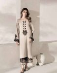 FANCY RAYON SATIN THREAD WORK TOP PALAZZO WITH DUPATTA GREY