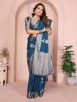 LATEST-GEORGETTE-SILK-WEAVING-WORK-FESTIVAL-WEAR-SAREE-WITH-UNSTITCHED-BLOUSE-WHOLESALE-PRICE-ETHNIC-GARMENT-1.jpg