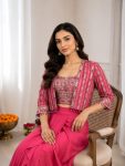 MODERN-CHINON-SILK-PLAIN-DRAPE-SKIRT-WITH-EMBROIDERY-MULTI-THREAD-CODING-SEQUENCE-WORK-BLOUSE-AND-KOTI-PARTY-WEAR-WHOLESALE-PRICE-ETHNIC-GARMENT-3.jpg