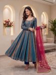 MODERN-SINDOOR-SILK-REAL-MIRROR-LACE-BORDER-WORK-GOWN-BOTTOM-WITH-DUPATTA-FESTIVE-WEAR-WHOLESALE-PRICE-ETHNIC-GARMENT-6.jpg