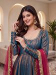 MODERN-SINDOOR-SILK-REAL-MIRROR-LACE-BORDER-WORK-GOWN-BOTTOM-WITH-DUPATTA-FESTIVE-WEAR-WHOLESALE-PRICE-ETHNIC-GARMENT-6.jpg