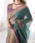NEW-ARRIVAL-LINEN-TISSUE-SILK-PRINT-WORK-SAREE-WITH-UNSTITCHED-BLOUSE-FESTIVE-WEAR-WHOLESALE-PRICE-ETHNIC-GARMENT-1.jpg
