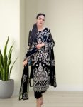 RICH LOOK GEORGETTE EMBROIDERY WORK TOP BOTTOM WITH DUPATTA BLACK