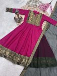 RICH-LOOK-VICHITRA-SILK-JACQUARD-WEAVING-ZARI-BORDER-WORK-ANARKALI-WITH-DUPATTA-FESTIVE-WEAR-WHOLESALE-PRICE-ETHNIC-GARMENT-6.jpg