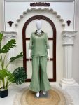 TRENDING SALSA CRUSHED HAND WORK CO ORD SET MINT