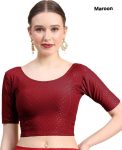 10NEW ARRIVAL DABBY COTTON LYCRA SELF DOTTED WORK STITCHED BLOUSE DAILY WEAR WHOLESALE PRICE ETHNIC GARMENT (30)