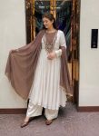 13MODERN ROMAN GLASS SEQUENCE AND ZARI WORK WITH FANCY LATKAN & HANDWORK LACE WORK GOWN BOTTOM WITH DUPATTA FESTIVE WEAR WHOLESALE PRICE ETHNIC GARMENT (19)