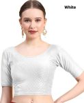 15NEW ARRIVAL DABBY COTTON LYCRA SELF DOTTED WORK STITCHED BLOUSE DAILY WEAR WHOLESALE PRICE ETHNIC GARMENT (35)