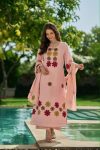 9RICH LOOK CHANDERI SILK EMBROIDERY WORK TOP BOTTOM WITH DUPATTA FESTIVE WEAR WHOLESALE PRICE ETHNIC GARMENT (4)