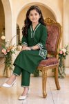 ATTRACTIV COTTON BLEND EMBROIDERY KID’S TOP DUPATTA DAILY WEAR WHOLESALE PRICE ETHNIC GARMENT (15)