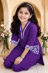 ATTRACTIV COTTON BLEND EMBROIDERY KID’S TOP DUPATTA DAILY WEAR WHOLESALE PRICE ETHNIC GARMENT (1)