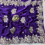DESIGNER RANGOLI SILK CODING EMBROIDERY AND BUTTA WORK WITH CUT WORK BORDER SAREE WITH UNSTITCHED BLOUSE FESTIVE WEAR WHOLESALE PRICE ETHNIC GARMENT (15)