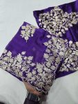 DESIGNER RANGOLI SILK CODING EMBROIDERY AND BUTTA WORK WITH CUT WORK BORDER SAREE WITH UNSTITCHED BLOUSE FESTIVE WEAR WHOLESALE PRICE ETHNIC GARMENT (15)