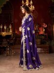 DESIGNER RANGOLI SILK CODING EMBROIDERY AND BUTTA WORK WITH CUT WORK BORDER SAREE WITH UNSTITCHED BLOUSE FESTIVE WEAR WHOLESALE PRICE ETHNIC GARMENT (15)