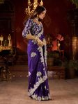 DESIGNER RANGOLI SILK CODING EMBROIDERY AND BUTTA WORK WITH CUT WORK BORDER SAREE WITH UNSTITCHED BLOUSE FESTIVE WEAR WHOLESALE PRICE ETHNIC GARMENT (15)