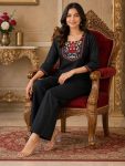 FABULOUS RAYON SLUB EMBROIDERY WORK CO-ORD SET OFFICE WEAR WHOLESALE PRICE ETHNIC GARMENT (4)