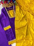 FANCY CHINON U-SHAPE LOOP WORK TOP BOTTOM WITH DUPATTA FESTIVE WEAR WHOLESALE PRICE ETHNIC GARMENT (2)