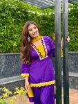 FANCY CHINON U-SHAPE LOOP WORK TOP BOTTOM WITH DUPATTA FESTIVE WEAR WHOLESALE PRICE ETHNIC GARMENT (2)