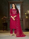 MODERN MARINA SILK MULTI EMBROIDERY THREAD WITH HAND WORK TOP BOTTOM WITH DUPATTA RANI