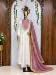 MODERN ROMAN GLASS SEQUENCE AND ZARI WORK WITH FANCY LATKAN & HANDWORK LACE WORK GOWN BOTTOM WITH DUPATTA FESTIVE WEAR WHOLESALE PRICE ETHNIC GARMENT (13)