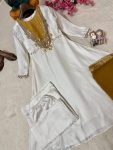 MODERN ROMAN GLASS SEQUENCE AND ZARI WORK WITH FANCY LATKAN & HANDWORK LACE WORK GOWN BOTTOM WITH DUPATTA FESTIVE WEAR WHOLESALE PRICE ETHNIC GARMENT (7)
