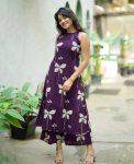MODERN SLUB COTTON PRINTED WORK TOP BOTTOM SET DAILY WEAR WHOLESALE PRICE ETHNIC GARMENT (10)