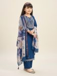 MOST PICKED COTTON BLEND EMBROIDERY KID’S TOP BOTTOM WITH DUPATTA FESTIVAL WEAR WHOLESALE PRICE ETHNIC GARMENT (15)