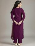 MOST PICKED COTTON BLEND EMBROIDERY KID’S TOP BOTTOM WITH DUPATTA FESTIVAL WEAR WHOLESALE PRICE ETHNIC GARMENT (23)