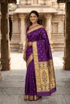 NEW ARRIVAL PAITHANI SILK ZARI WEAVING WORK SAREE WITH UNSTITCHED BLOUSE FESTIVE WEAR WHOLESALE PRICE ETHNIC GARMENT (12)