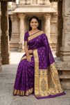 NEW ARRIVAL PAITHANI SILK ZARI WEAVING WORK SAREE WITH UNSTITCHED BLOUSE FESTIVE WEAR WHOLESALE PRICE ETHNIC GARMENT (12)