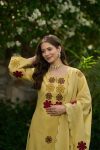 RICH LOOK CHANDERI SILK EMBROIDERY WORK TOP BOTTOM WITH DUPATTA FESTIVE WEAR WHOLESALE PRICE ETHNIC GARMENT (3)