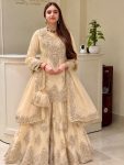 TRENDING NATURAL SILK EMBROIDERY CHAIN SEQUENCE WORK TOP PALAZZO WITH DUPATTA CREAM
