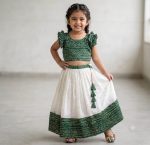 TRENDING NATURAL SILK ZARI WEAVING WORK KID’S LEHENGA CHOLI FESTIVAL WEAR WHOLESALE PRICE ETHNIC GARMENT (3)